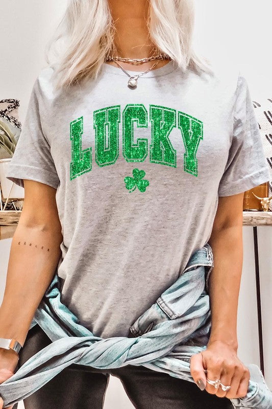 Lucky Me Short Sleeve Graphic Tee