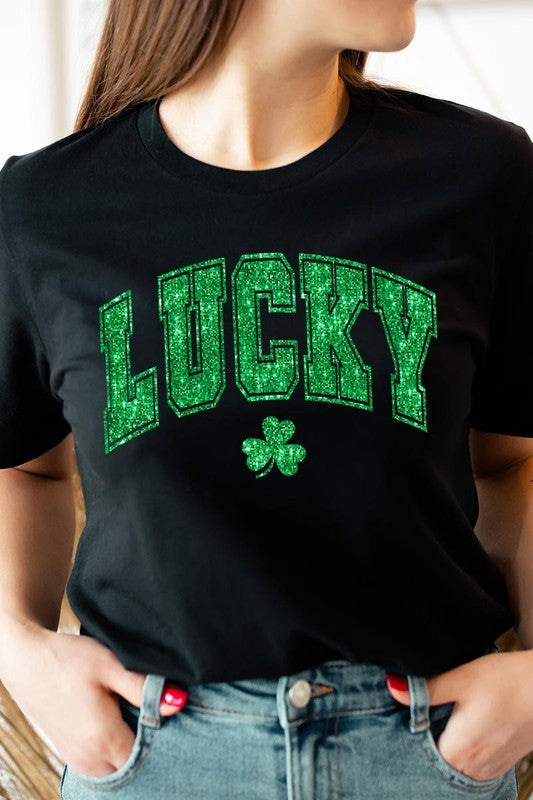 Lucky Me Short Sleeve Graphic Tee