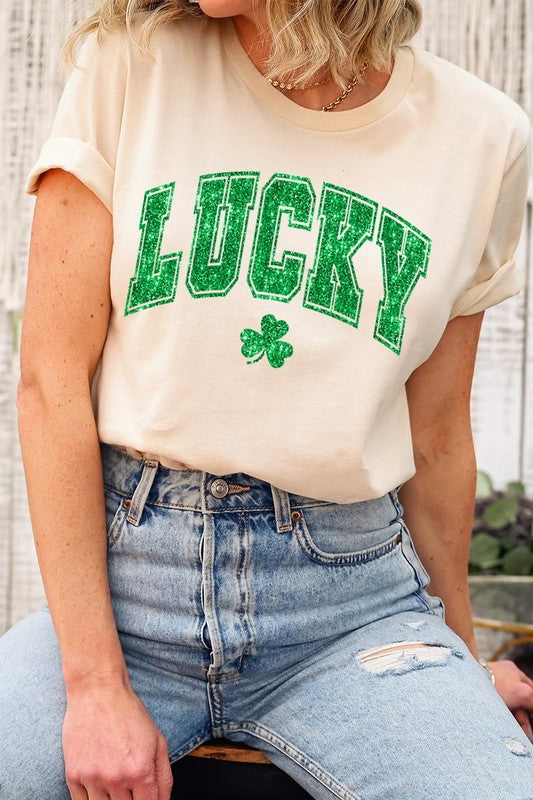 Lucky Me Short Sleeve Graphic Tee