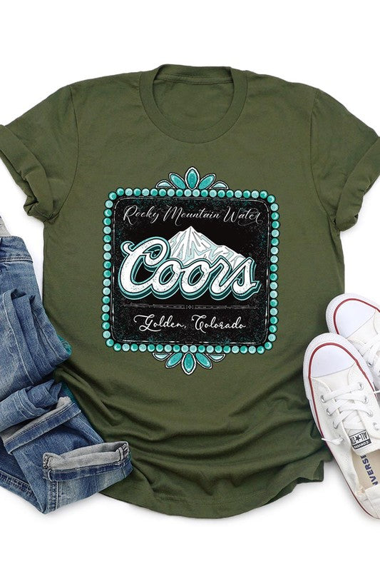 Coors Rocky Mountain Western Graphic Tee