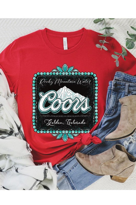 Coors Rocky Mountain Western Graphic Tee