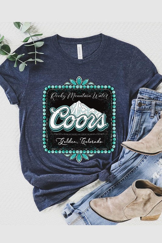 Coors Rocky Mountain Western Graphic Tee