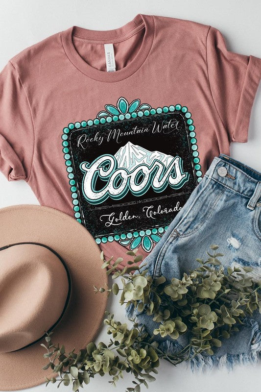 Coors Rocky Mountain Western Graphic Tee