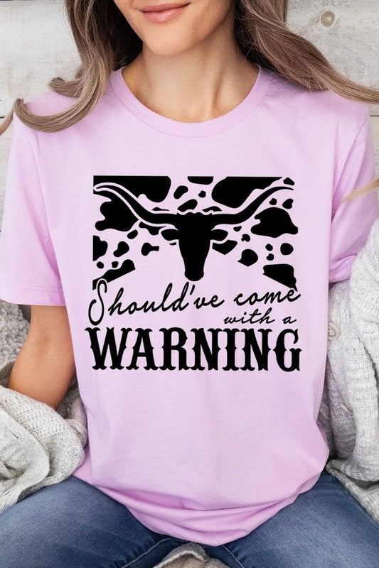 With A Warning Western Graphic Tee