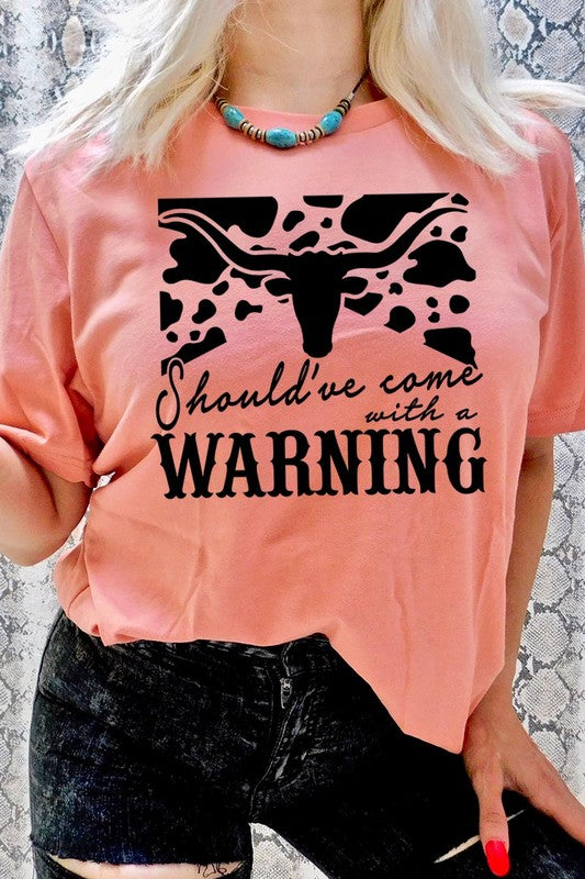 With A Warning Western Graphic Tee