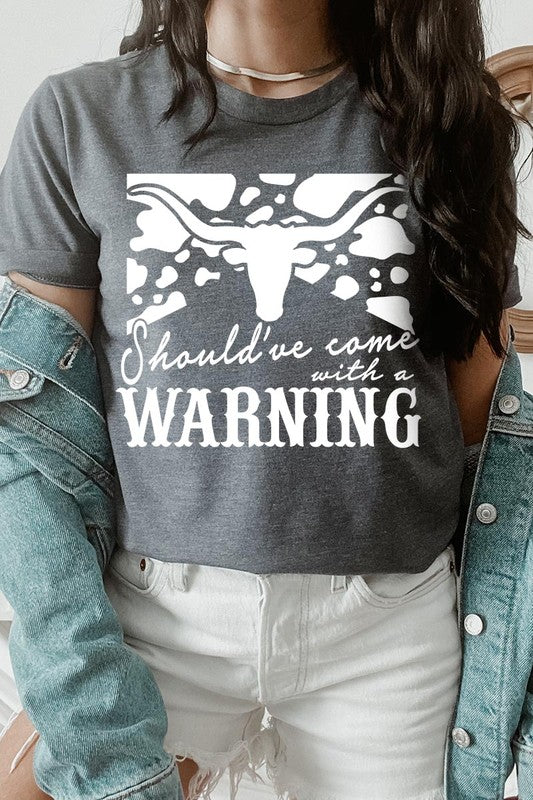 With A Warning Western Graphic Tee