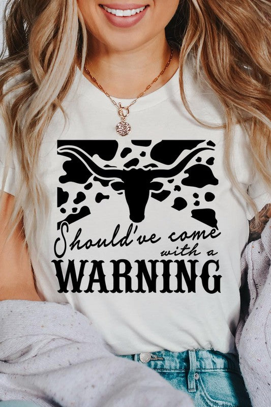 With A Warning Western Graphic Tee