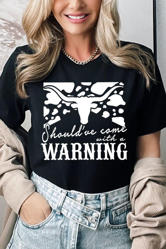 With A Warning Western Graphic Tee