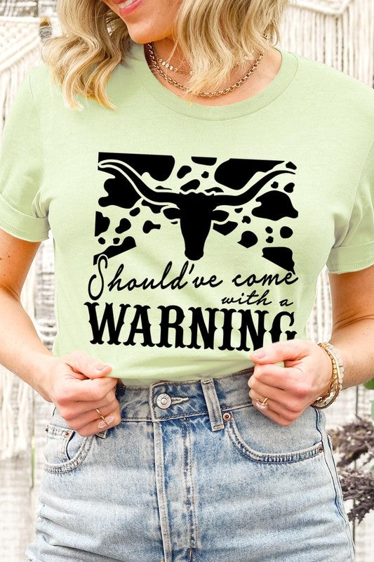 With A Warning Western Graphic Tee