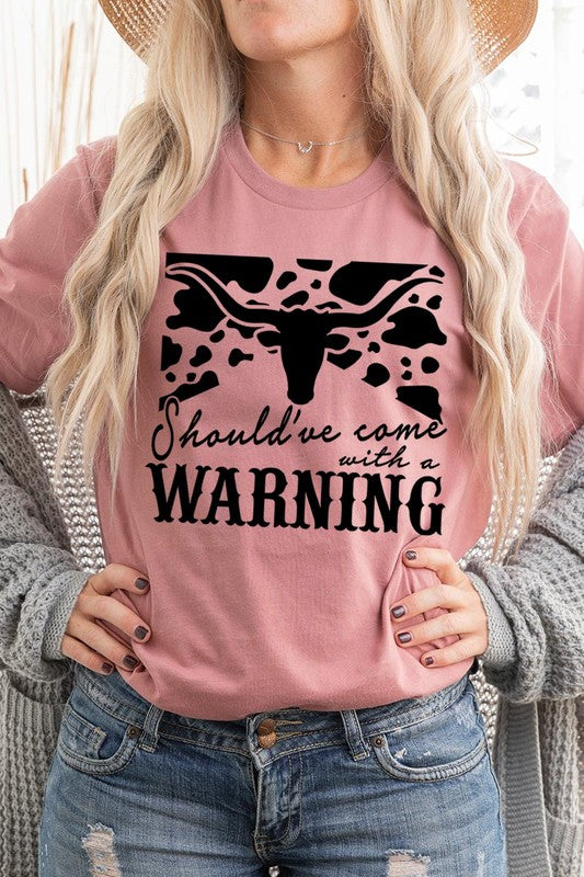 With A Warning Western Graphic Tee