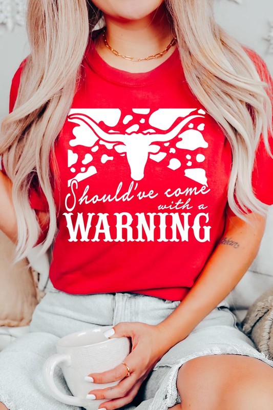 With A Warning Western Graphic Tee