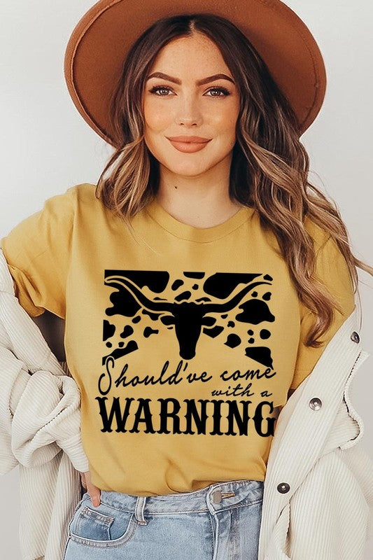 With A Warning Western Graphic Tee