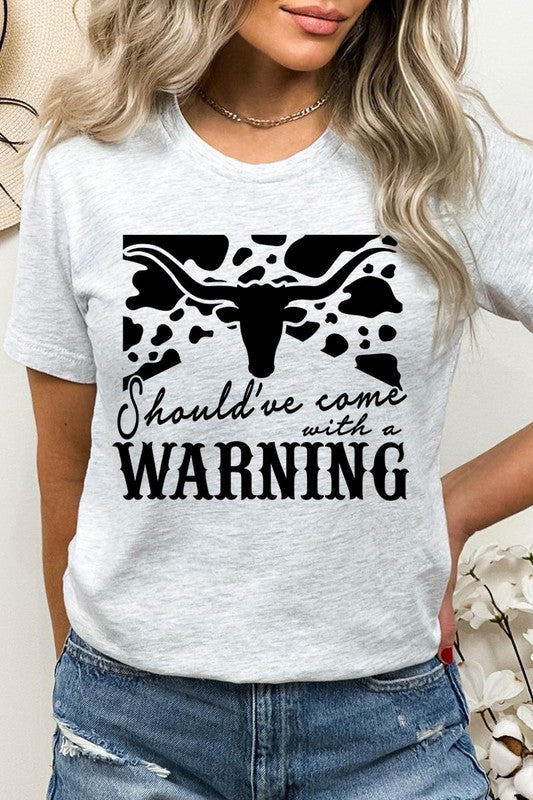 With A Warning Western Graphic Tee