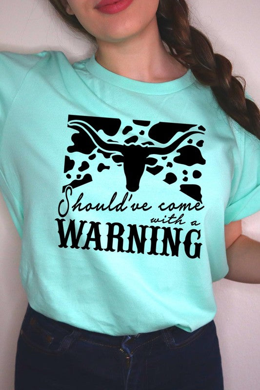 With A Warning Western Graphic Tee