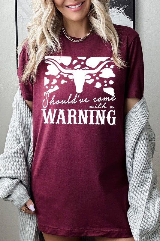 With A Warning Western Graphic Tee