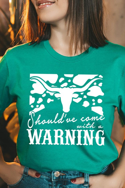 With A Warning Western Graphic Tee