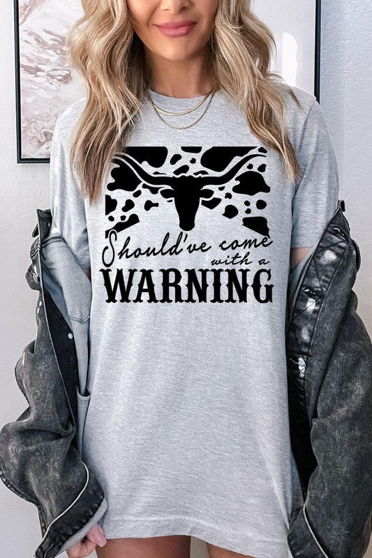 With A Warning Western Graphic Tee