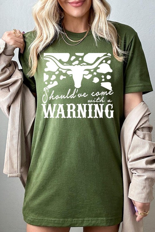 With A Warning Western Graphic Tee