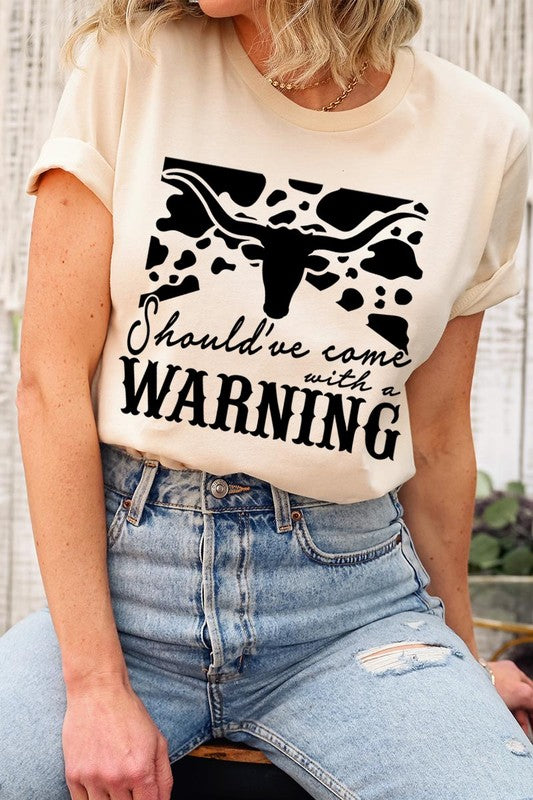 With A Warning Western Graphic Tee