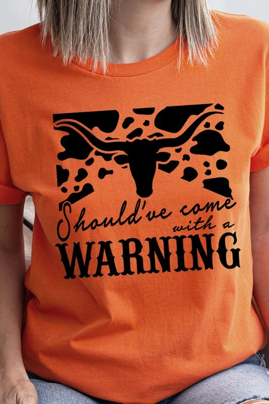 With A Warning Western Graphic Tee