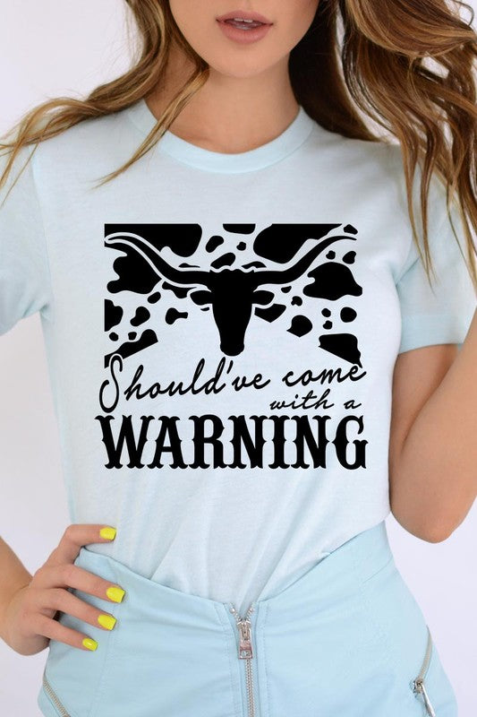 With A Warning Western Graphic Tee