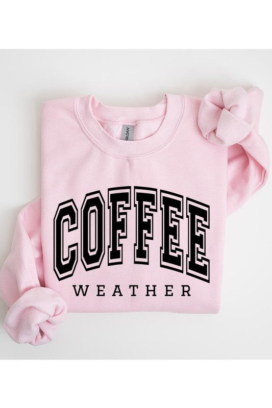 Coffee Weather Graphic Fleece Sweatshirt