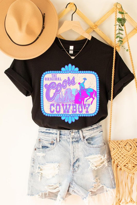 Coors Cowboy Western Graphic Tee