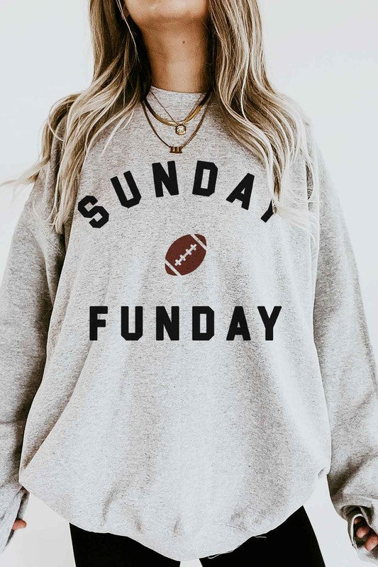 Sunday Fun Day Football Oversized Sweatshirt