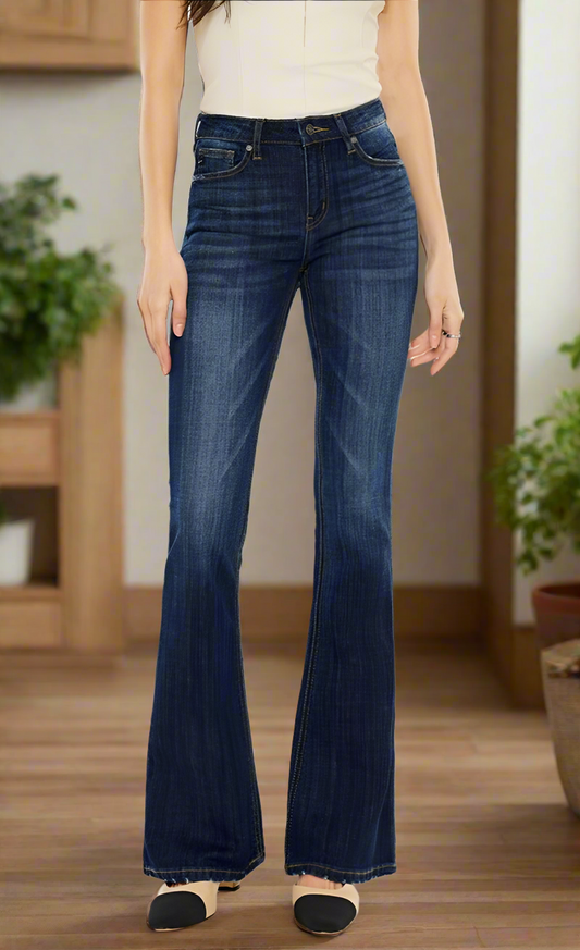 Phoenix Mid Rise Classic Slim Flare Jeans