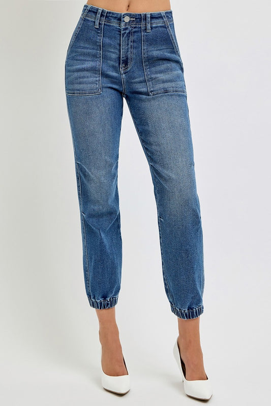 Elsie High Rise Ankle Jogger Jeans