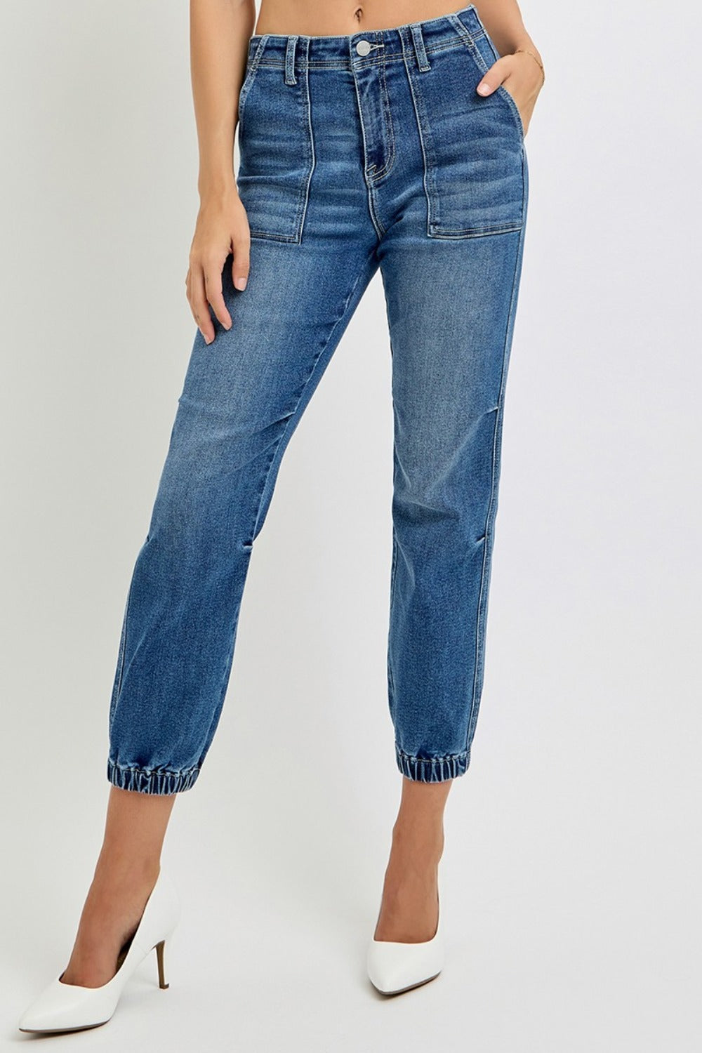 Elsie High Rise Ankle Jogger Jeans