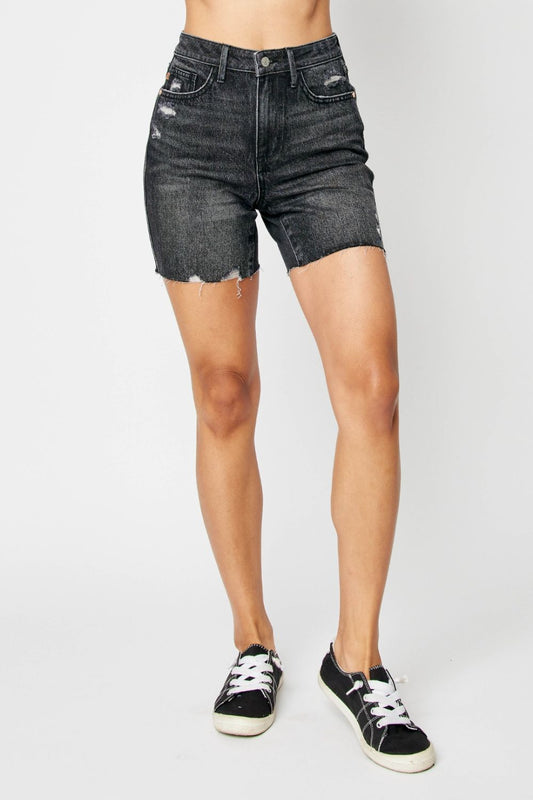 Tara High Waist Control Top Denim Shorts