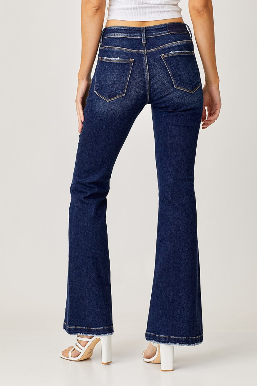 Christina Low Rise Classic Flare Jeans