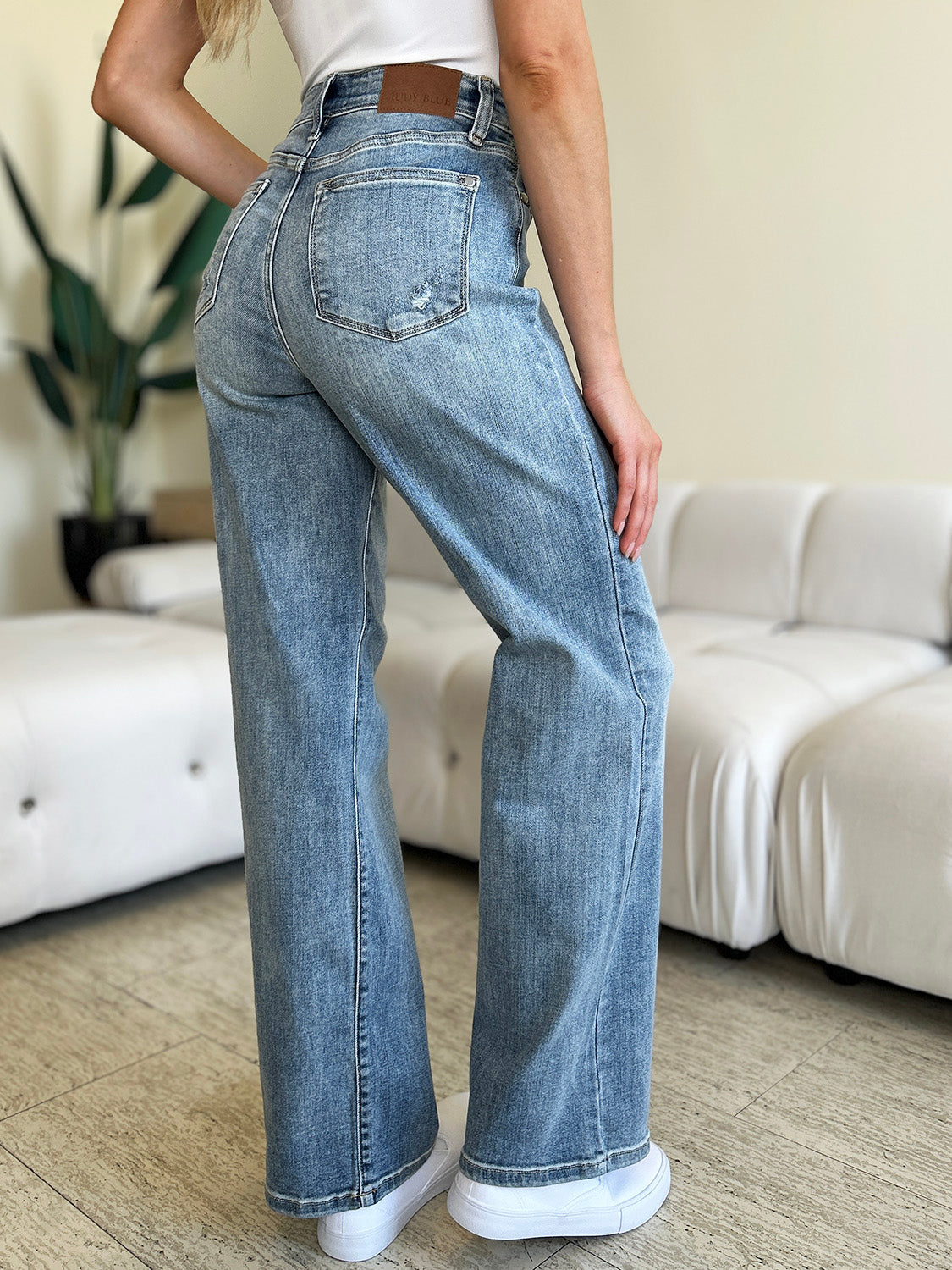 Sierra High Rise Straight Leg Jeans