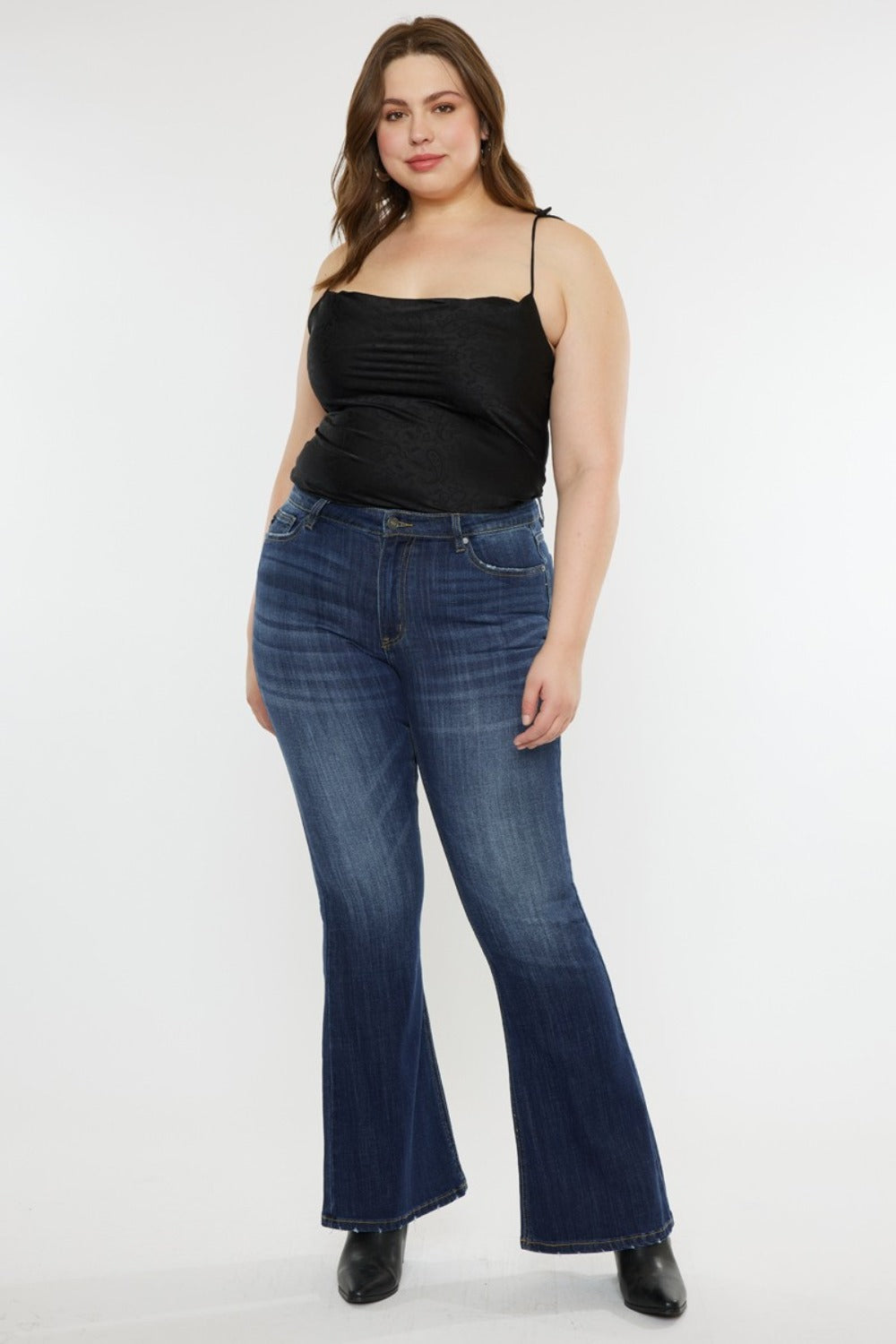 Phoenix Mid Rise Classic Slim Flare Jeans