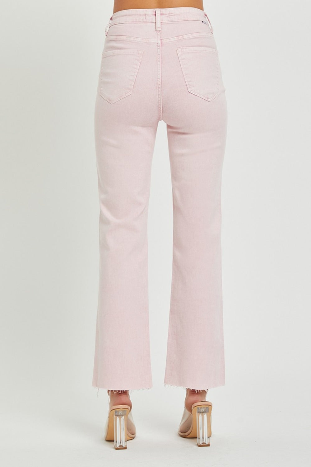 Tate High Rise Tummy Control Straight Cropped Jeans