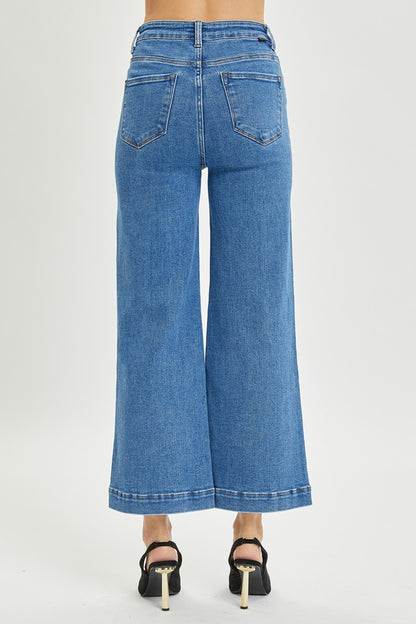 Lorna High Rise Wide Leg Cropped Jeans