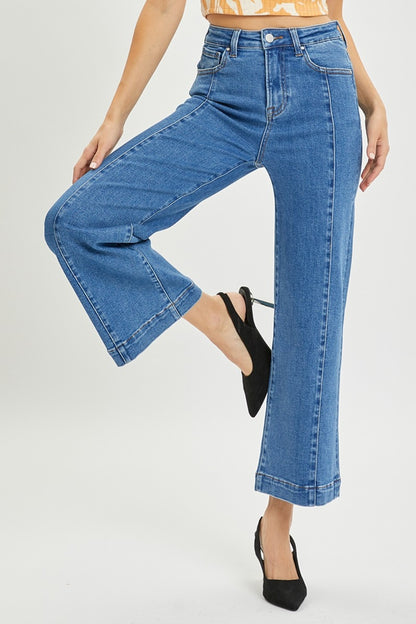 Lorna High Rise Wide Leg Cropped Jeans