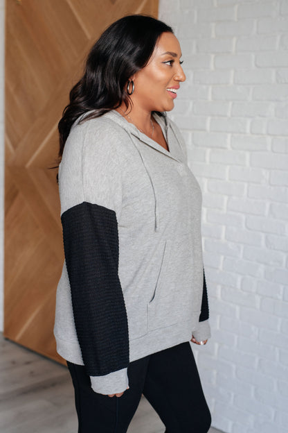 Pull Up Your Sleeves Color Block Hoodie l