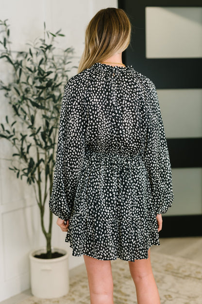 A Cheeky Little Time Tiered Dress in Black - Driftwood Boutique