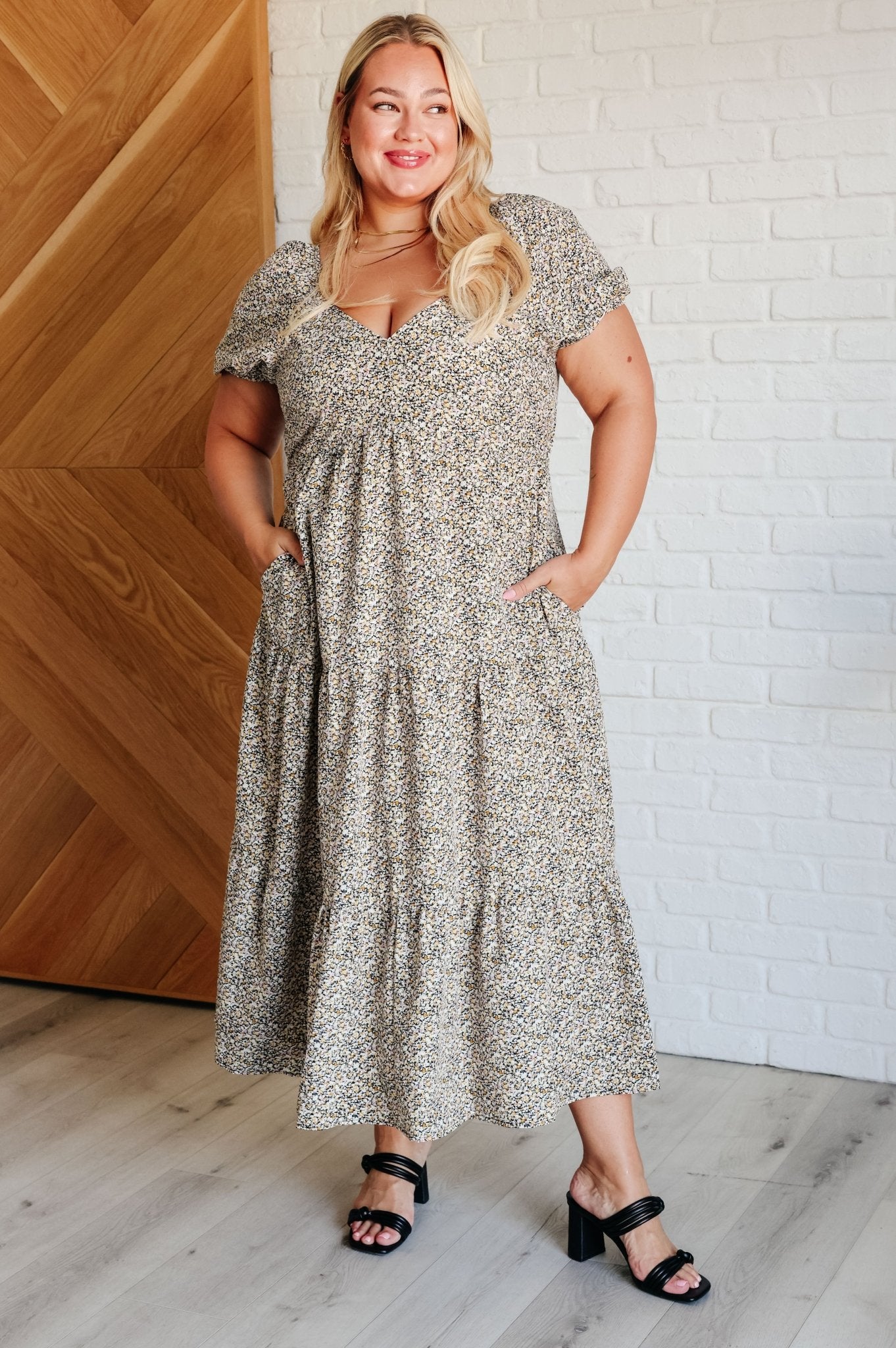 A Moment of Love Balloon Sleeve Dress - Driftwood Boutique