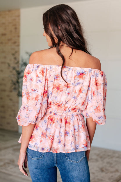 A Powerful Force Square Neck Balloon Sleeve Blouse - Driftwood Boutique