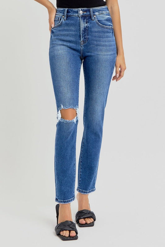 Addie High Rise Distressed Skinny Jeans - Driftwood Boutique
