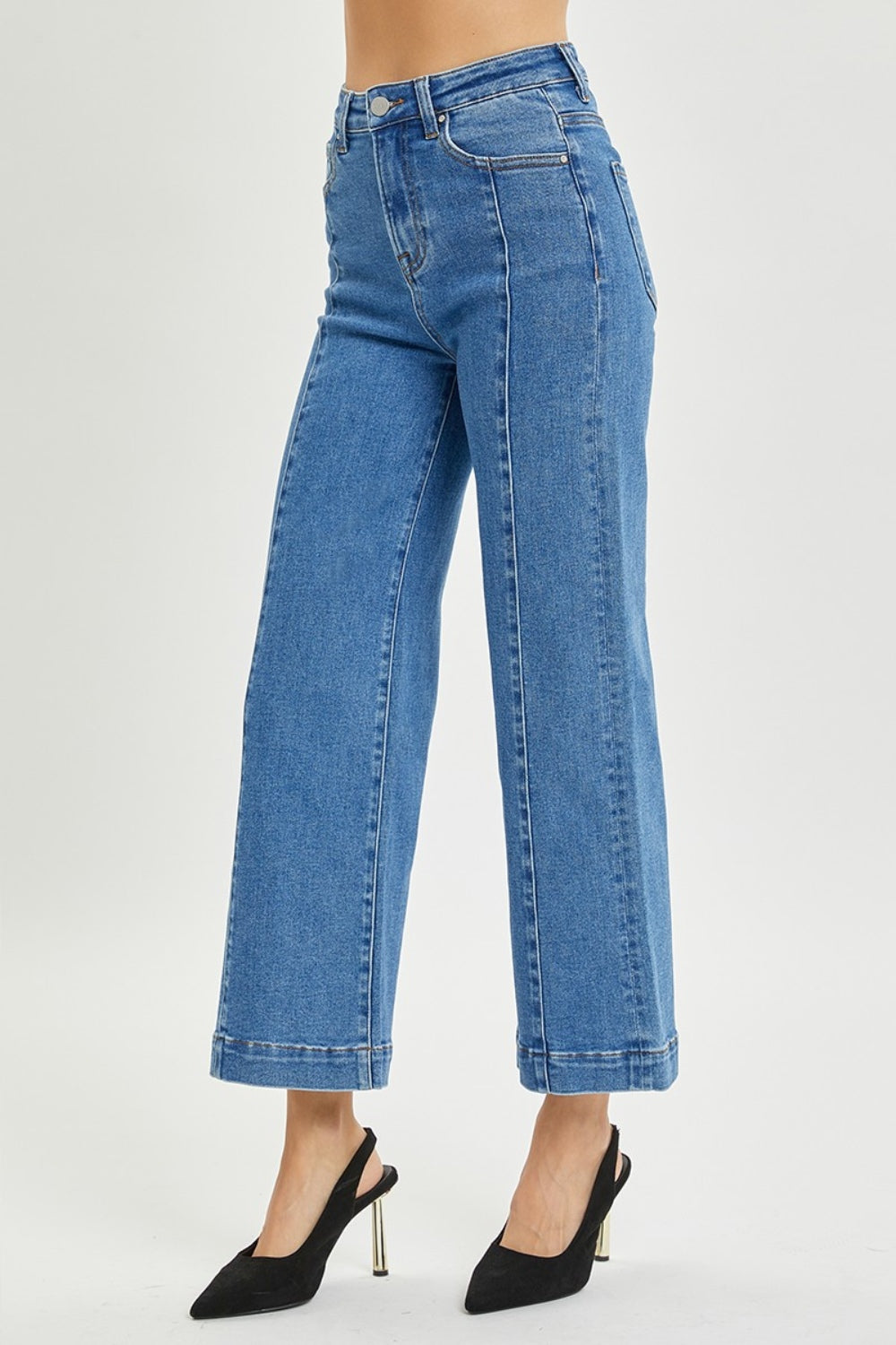 Lorna High Rise Wide Leg Cropped Jeans