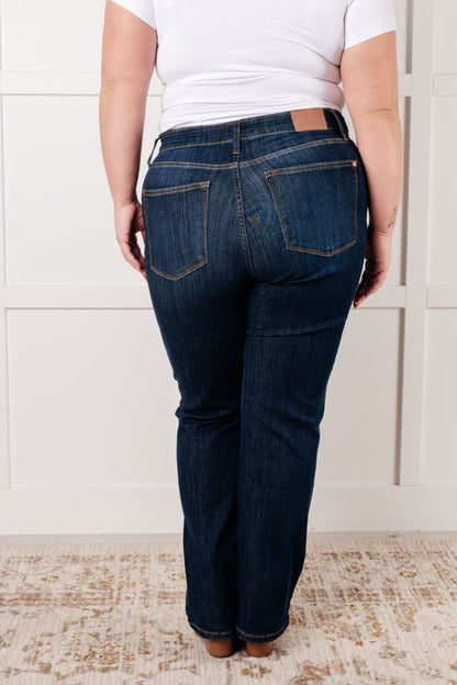Alaina High Rise Classic Straight Jeans - Driftwood Boutique