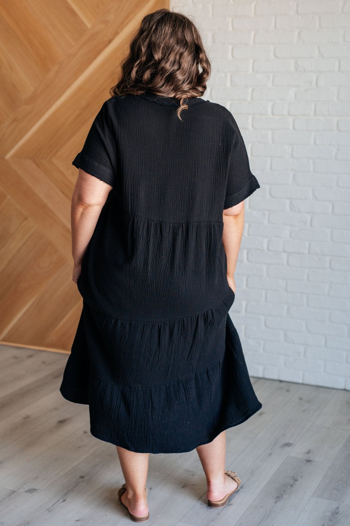 Always Learning Dolman Sleeve Dress in Black - Driftwood Boutique
