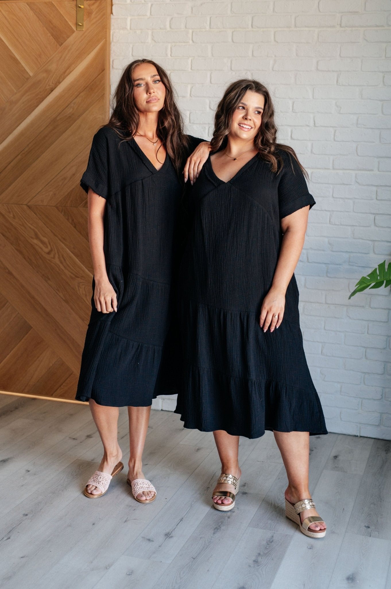 Always Learning Dolman Sleeve Dress in Black - Driftwood Boutique