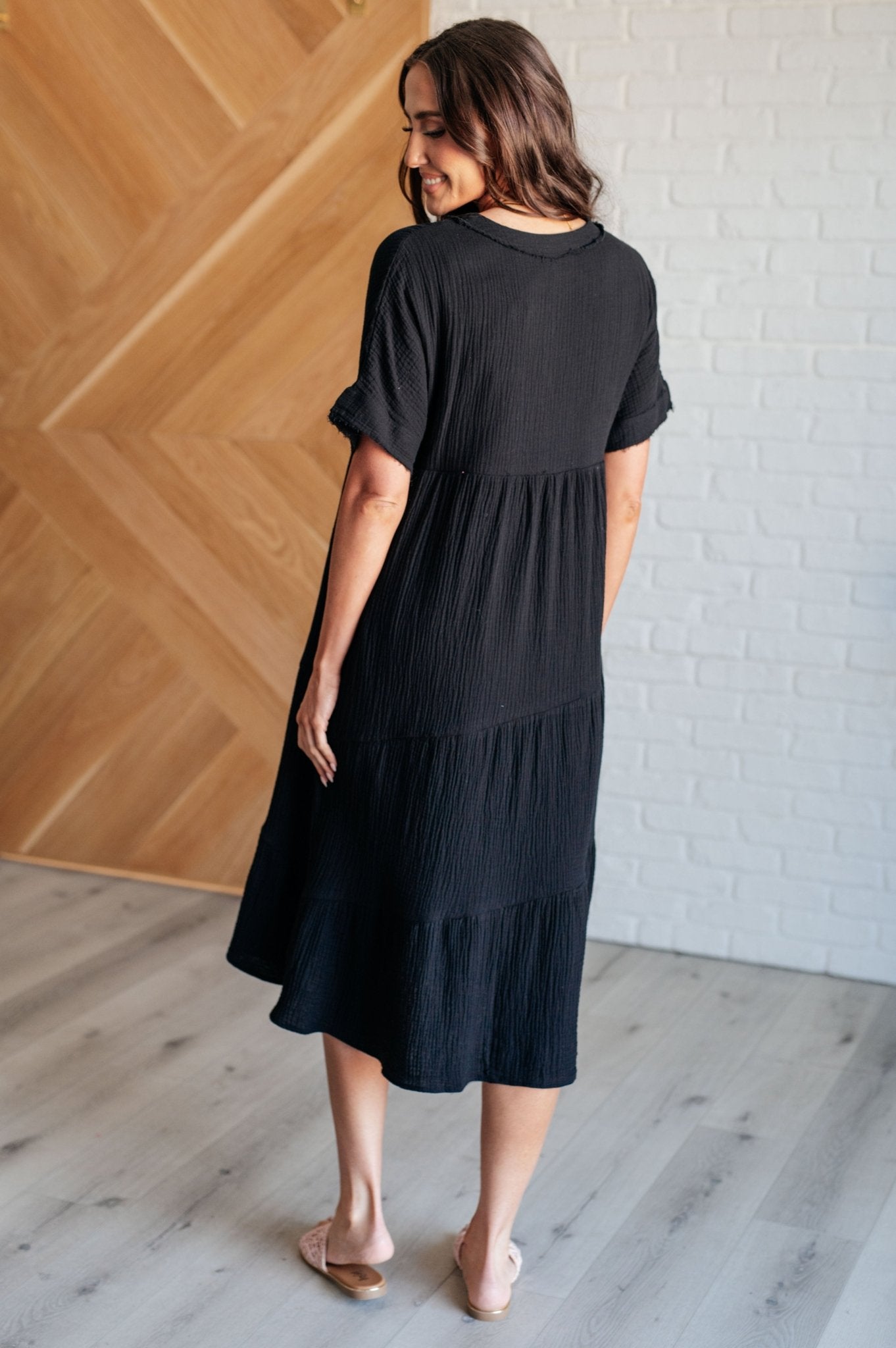 Always Learning Dolman Sleeve Dress in Black - Driftwood Boutique