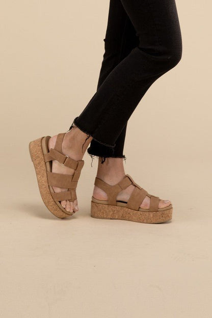 AMENDA - S Platform Sandal Wedge - Driftwood Boutique
