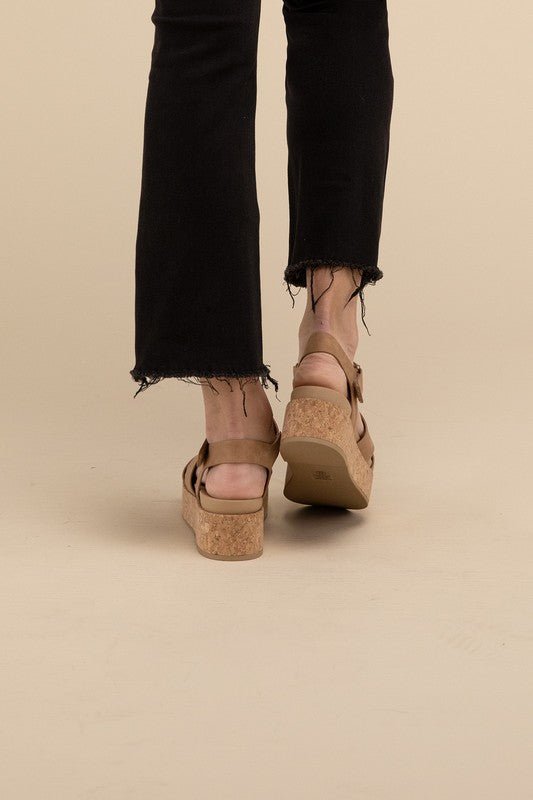 AMENDA - S Platform Sandal Wedge - Driftwood Boutique